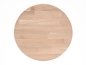 Preview: Round Tabletop Worktop Oak Select Natur, finger jointed lamellas, 26 mm, white oiled